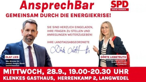Ansprechbar mit Olaf Lies